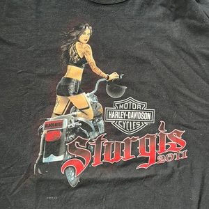 Harley Davidson Sturgis 2011 Kat Von D Keystone tshirt 2XL